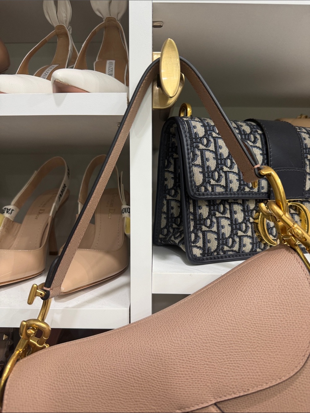 Dior Blush Saddle Bag with Guitar strap - Picture 5 of 9